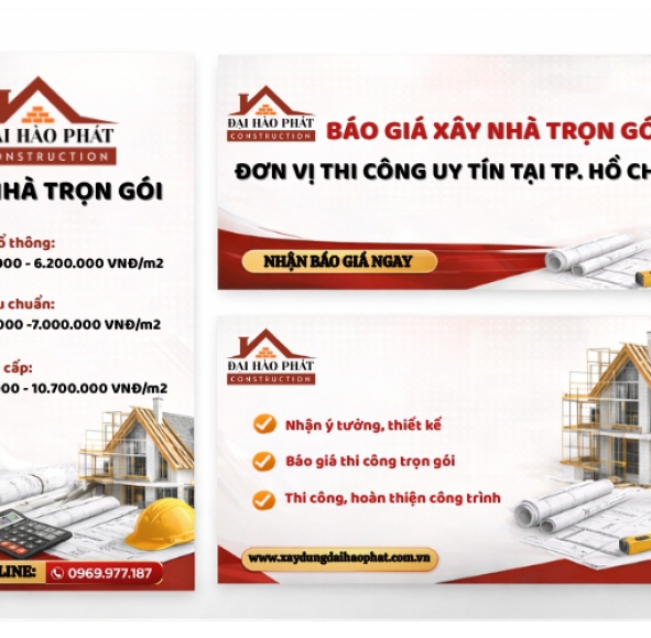 TÍNH MÉT VUÔNG PHẦN XÂY DỰNG | Đại Hào Phát