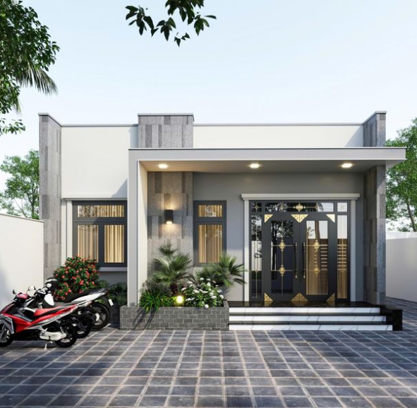 MẪU NHÀ CẤP 4 HIỆN ĐẠI 6