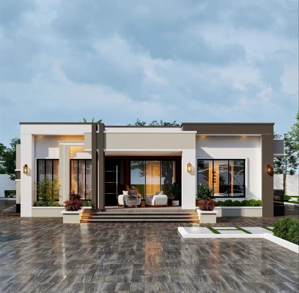 MẪU NHÀ CẤP 4 HIỆN ĐẠI 2