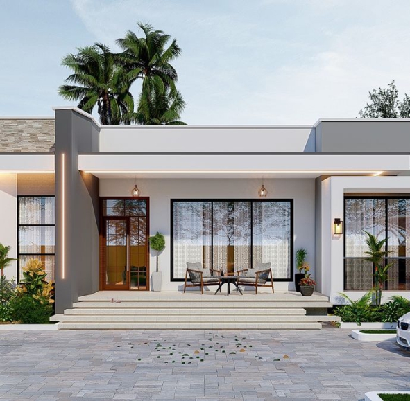 MẪU NHÀ CẤP 4 HIỆN ĐẠI 7