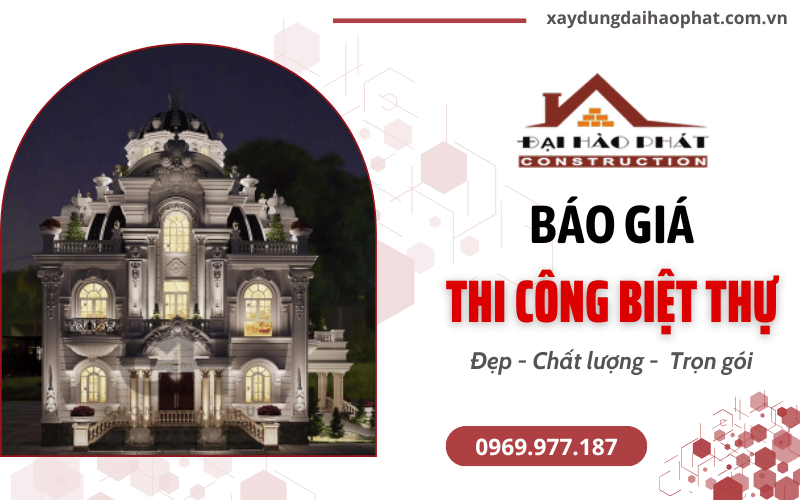 thi công xây dựng biệt thự