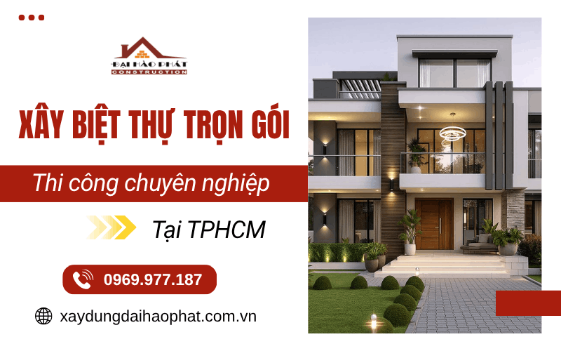 xây biệt thự trọn gói TPHCM