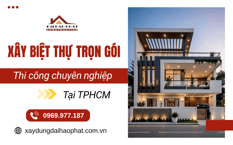 xây biệt thự trọn gói TPHCM