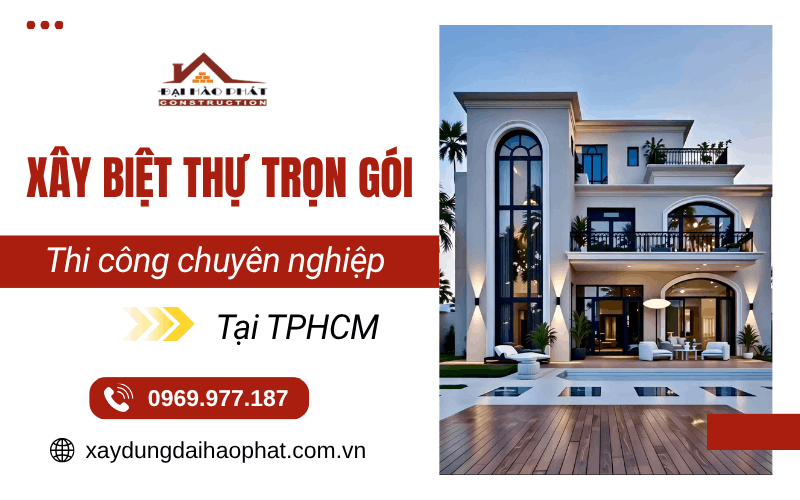 xây biệt thự trọn gói TPHCM