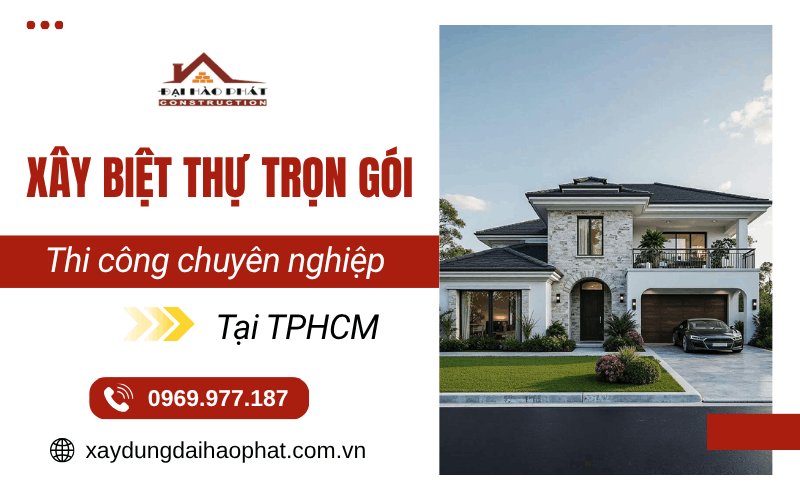 xây biệt thự trọn gói TPHCM